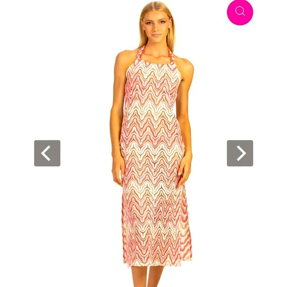 trina turk crochet dress Trina Turk Women's Crochet Column Dress in Palisades size Small